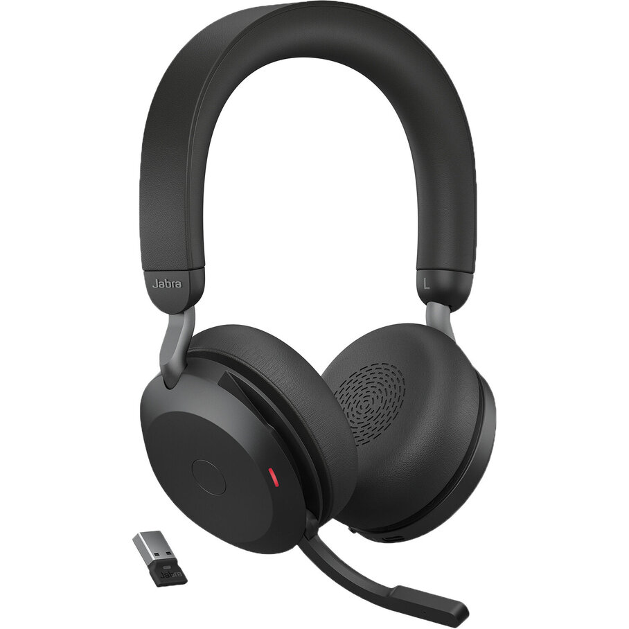 Jabra Evolve2 75, Link380a MS Stereo Black BT +cabel